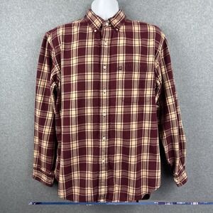 Ralph Lauren Men's Long Sleeve Button Down Cotton Plaid Shirt Size Large